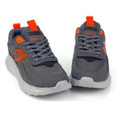 Unisex Füme Oranj Bağcıklı Esnek Hafif Günlük Sneaker Spor Ayakkabı - 1