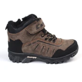 Unisex Çocuk Vizon Siyah İçi Kürklü Kışlık Termo Taban Suya Soğuğa Dayanıklı Günlük Rahat Outdoor Bot - 2