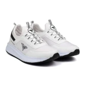 Erkek Beyaz Siyah Bağcıksız Esnek Çok Hafif Günlük Sneaker Spor Ayakkabı thumbnail 1