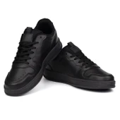 Unisex Siyah Bağcıklı Rahat Günlük Sneaker Spor Ayakkabı thumbnail 2