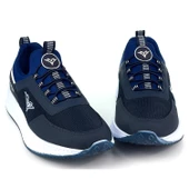Erkek Lacivert Bağcıksız Esnek Çok Hafif Günlük Sneaker Spor Ayakkabı - 1