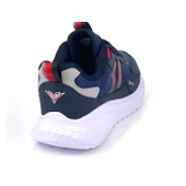 Unisex Lacivert Kırmızı Bağcıklı Esnek Hafif Günlük Sneaker Spor Ayakkabı thumbnail 5