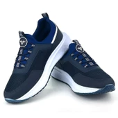 Erkek Lacivert Bağcıksız Esnek Çok Hafif Günlük Sneaker Spor Ayakkabı - 2