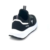 Erkek Siyah Beyaz Bağcıksız Esnek Çok Hafif Günlük Sneaker Spor Ayakkabı thumbnail 5