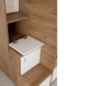 EVİMŞAH 90 190 3 LÜ YAVRU YATAKLI CEVİZ / BEYAZ MEMBRAN RANZA - 3