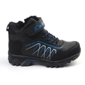 Unisex Çocuk Siyah Sax İçi Kürklü Kışlık Termo Taban Suya Soğuğa Dayanıklı Günlük Rahat Outdoor Bot - 2