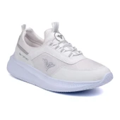 Erkek Beyaz Bağcıksız Esnek Çok Hafif Günlük Sneaker Spor Ayakkabı thumbnail 3