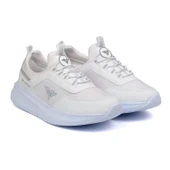 Erkek Beyaz Bağcıksız Esnek Çok Hafif Günlük Sneaker Spor Ayakkabı thumbnail 1