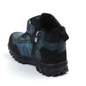 Unisex Çocuk Lacivert Siyah İçi Kürklü Kışlık Termo Taban Suya Soğuğa Dayanıklı Günlük Rahat Outdoor Bot - 4