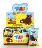 Toto Bear Kek Ballı Süt Kremalı Çikolatalı Kek 40 Gr. 24 Adet (1 Kutu) - 1