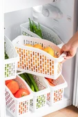 Porsima Org-22 Çok Amaçlı Buzdolabı İçi Düzenleyici Sebze Meyve Organizer Sepet (6) adet) thumbnail 2