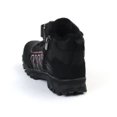 Unisex Çocuk Siyah Kırmızı İçi Kürklü Kışlık Termo Taban Suya Soğuğa Dayanıklı Günlük Rahat Outdoor Bot thumbnail 4