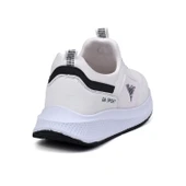 Erkek Beyaz Siyah Bağcıksız Esnek Çok Hafif Günlük Sneaker Spor Ayakkabı thumbnail 5