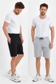 Regular Fit Yanları Cepli Rahat Kesim 2'Li Erkek Şort thumbnail 11