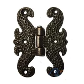 Zamak Kelebek Menteşe - Büyük, 50x67mm, Oksit, 1 Adet - 1