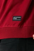 Erkek Bordo Basic Bisiklet Yaka Sweatshirt thumbnail 4