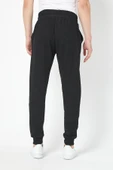 Erkek Siyah Slim Fit Mevsimlik Eşofman Altı MTLC8442 - 5