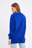 Saks Kadın Pamuklu Oversize Basic Bisiklet Yaka  Sweatshirt thumbnail 5