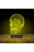 Kirppi 3d Lamba Kuru Kafa İskelet Masa Gece Lambası - 6