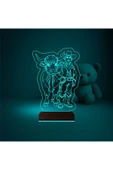 Kirppi 3d Lamba Çocuk Odası İnek Kovboy Masa Gece Lambası - 1