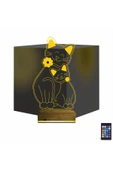 Kirppi 3d Lamba Sevimli Kedi Masa Gece Lambası - 1