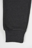 Siyah-Antrasit Kalın Pamuklu Beli ve Paçası Lastikli Cepli 2'li Kız Çocuk Eşofman Altı thumbnail 5