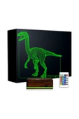 Kirppi 3d Lamba Dinozor Velociraptor Masa Gece Lambası - 1