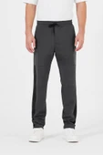 Erkek Antrasit Standart Fit Normal Kesim Düz Paça Cep Fermuarlı Rahat Jogger Eşofman Altı thumbnail 1