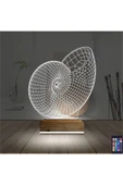 Kirppi 3d Lamba Deniz Kabuğu Masa Gece Lambası - 2