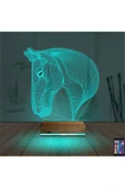 Kirppi 3d Lamba At Tasarım V2 Masa Gece Lambası - 3