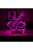 Kirppi 3d Lamba Klasik Gitar Enstrüman Gitarist Hediye Kişiye Özel Masa Gece Lambası KRPP3DK377 - 4