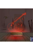 negelsin 3d Lamba Keman Müzik Enstrüman V1 Kişiye Özel Masa Gece Lambası - 7