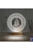 Kirppi 3d Lamba Mandala Yoga Masa Gece Lambası - 2