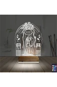 Kirppi 3d Lamba Gelin Damat Yıldönümü Kişiye Özel Masa Gece Lambası - 2