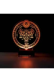 Kirppi 3d Lamba Astroloji Boğa Burcu Kişiye Özel Masa Gece Lambası - 2