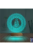 Kirppi 3d Lamba Mandala Yoga Masa Gece Lambası - 3