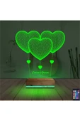 SerenityHaven 3d Lamba Kalp Sevgiliye Hediye V3 Kişiye Özel Masa Gece Lambası - 6