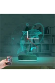 Kirppi 3d Saat Lamba Yunus Balığı V1 Masa Gece Lambası - 3