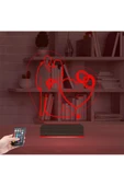 Kirppi 3d Lamba Gelin Damat Alyans Yüzük Seviliye Hediye Kişiye Özel Masa Gece Lambası - 5