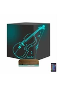 negelsin 3d Lamba Keman Müzik Enstrüman V1 Kişiye Özel Masa Gece Lambası - 1