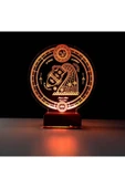 Kirppi 3d Lamba Astroloji Kova Burcu Kişiye Özel Masa Gece Lambası - 2