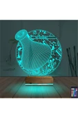 Kirppi 3d Lamba Kimya Kimyager Kişiye Özel Masa Gece Lambası - 3