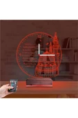 Kirppi 3d Saat Lamba Cami Ayetel Kürsi Masa Gece Lambası - 7