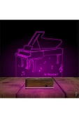 Kirppi 3d Lamba Piyano Müzik Piyanist Kişiye Özel Masa Gece Lambası-1 - 5