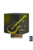 Kirppi 3d Lamba Klasik Gitar Müzik Nota V2 Kişiye Özel Masa Gece Lambası - 1