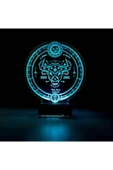 Kirppi 3d Lamba Astroloji Boğa Burcu Kişiye Özel Masa Gece Lambası - 3