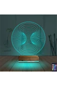 Kirppi 3d Lamba Geometrik Dekoratif V11 Masa Gece Lambası - 3