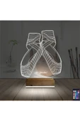 negelsin 3d Lamba Balerin Bale Ayakkabısı Kişiye Özel Masa Gece Lambası - 2
