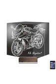 negelsin 3d Lamba Motorsiklet Yarış Motoru V2 Kişiye Özel Masa Gece Lambası - 8