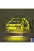 Kirppi 3d Lamba Spor Araba Bmw Kişiye Özel Masa Gece Lambası - 5